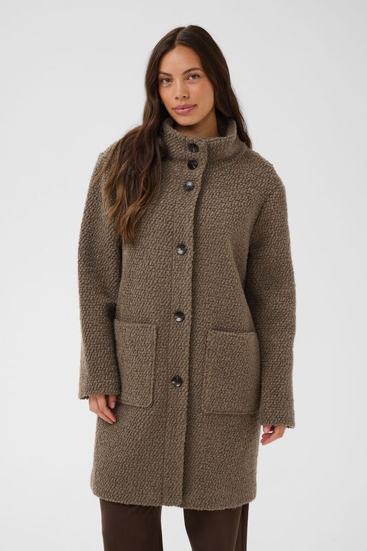 Ferddy wool coat walnut
