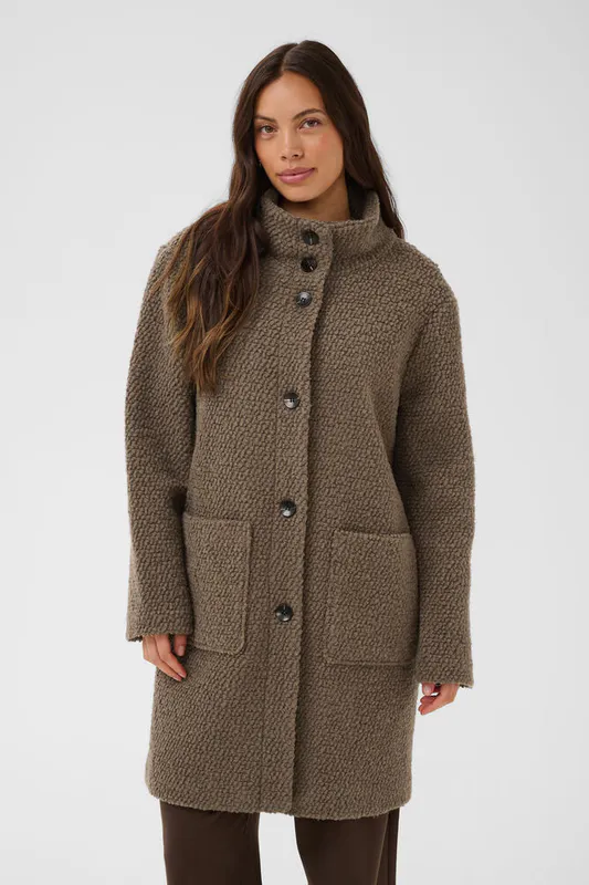 Ferddy wool coat walnut