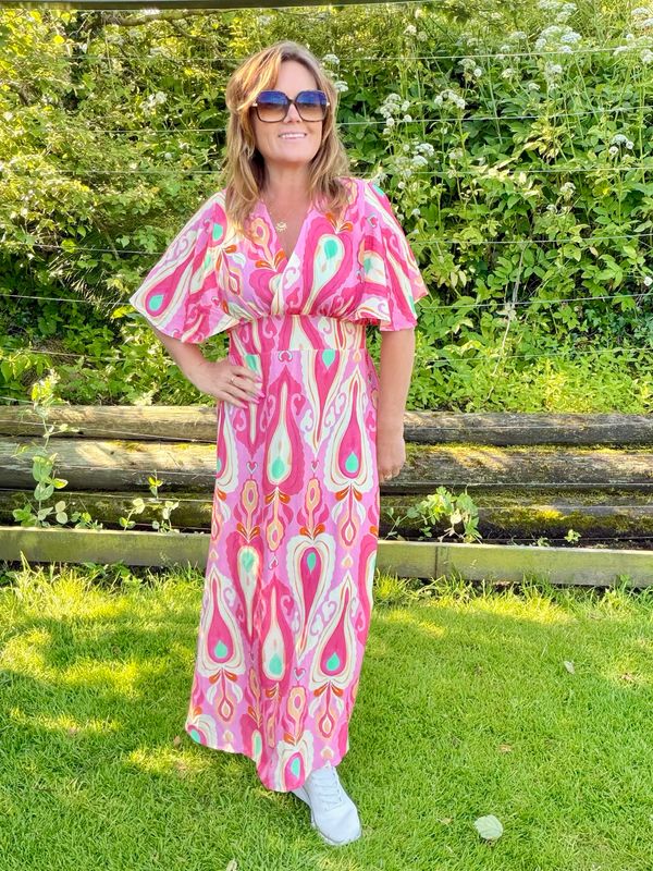 PERNILLE ROSE KJOLE bright rose