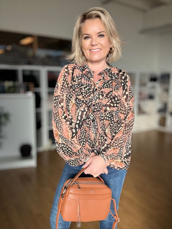 Piril bluse korall