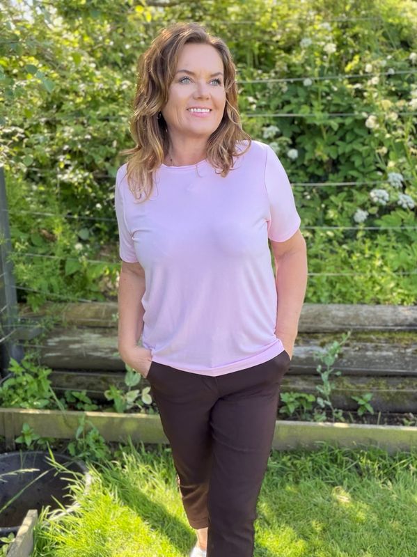 Soft basic t- shirt rosa 