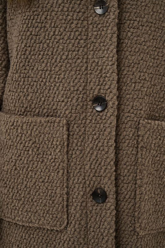 Ferddy wool coat walnut