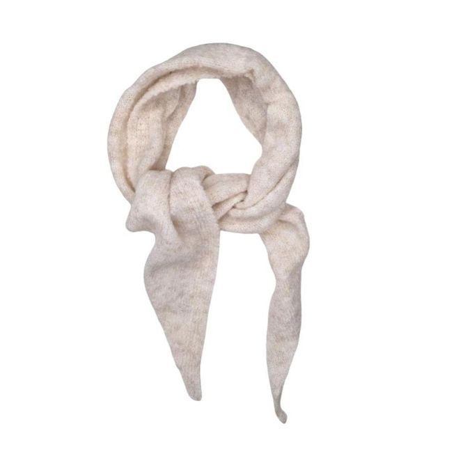 Hovedbilde Lite trekantskjerf i viscose/ull – beige