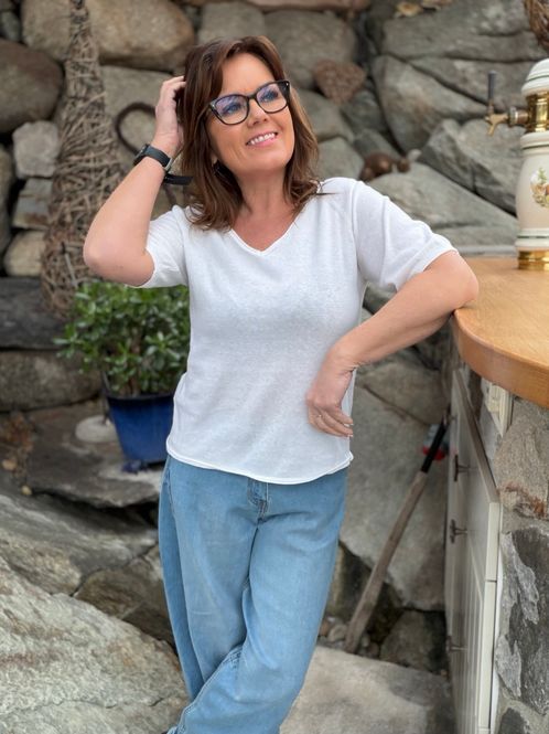 Hovedbilde Romane knit bluse hvit