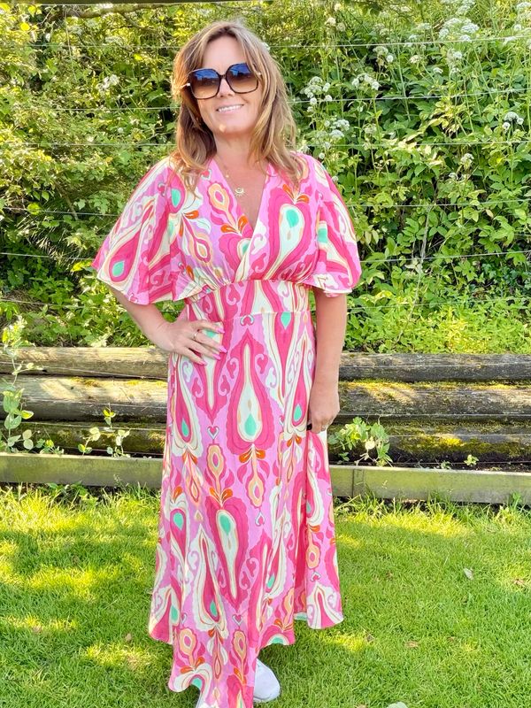 PERNILLE ROSE KJOLE bright rose