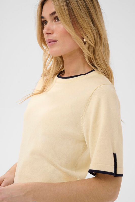 Mila t shirt Birch Nightsky Contrast 