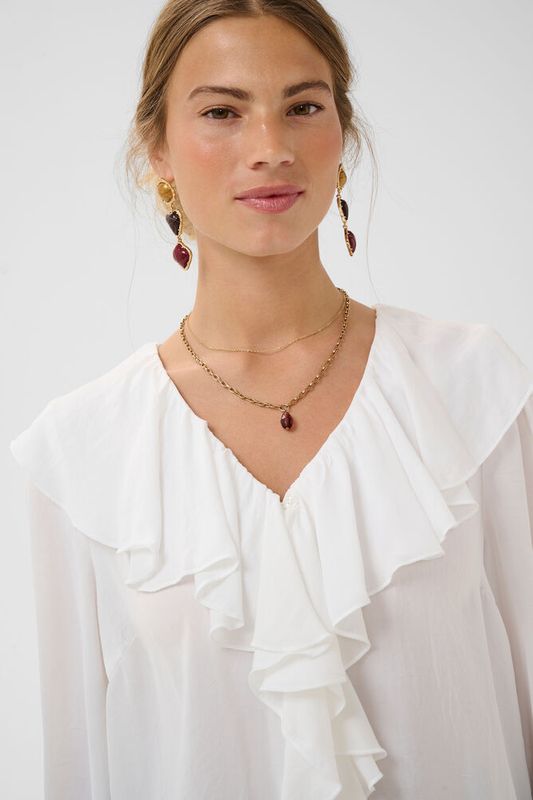 Beliv Blouse fra Cream snow white