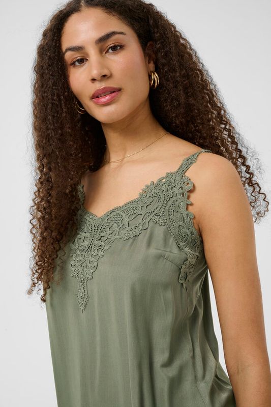Anna topp Mulled Basil - Green