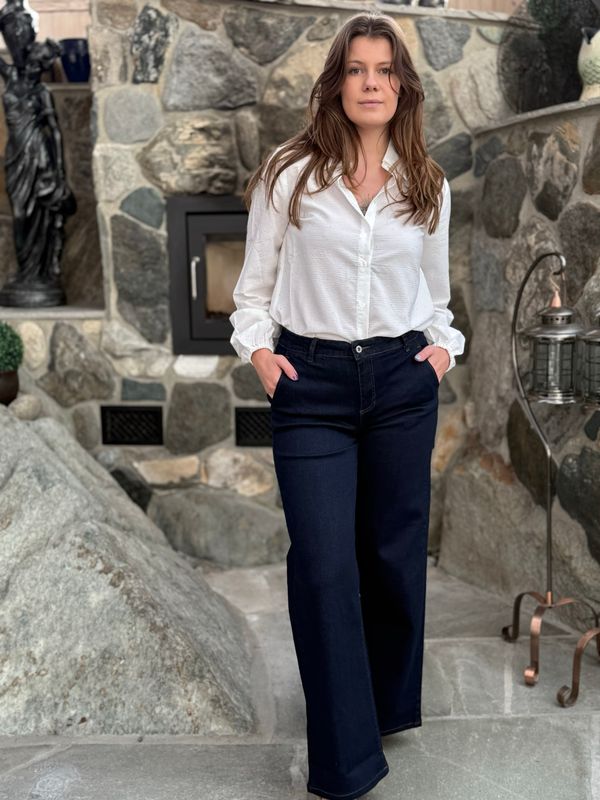 Chino flare jeans Lengde 84 