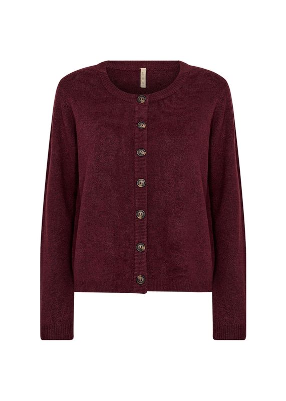 Orlean cardigan vinrød