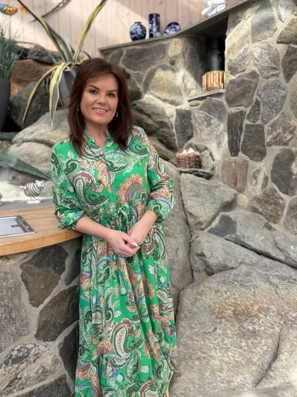 CRAlora Long Dress grønn