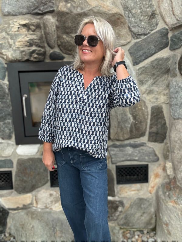 Adney blå bluse 