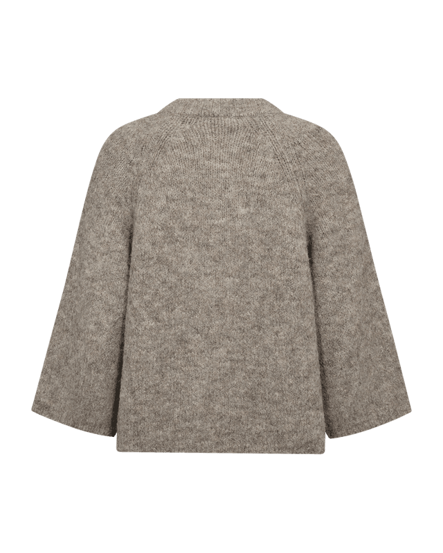 Lulu Cardigan – Desert Taupe Melange
