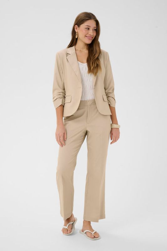 Gia 7/8 Flared Pant – Cream