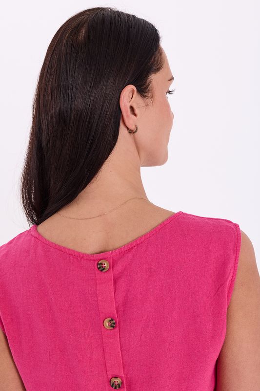 Lava topp med knapper rosa