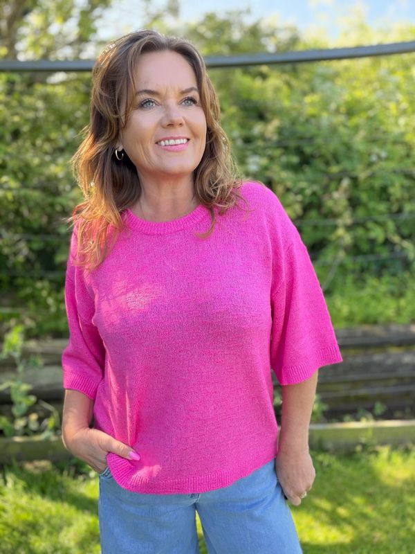 VICKI Pullover – Fuchsia Purple