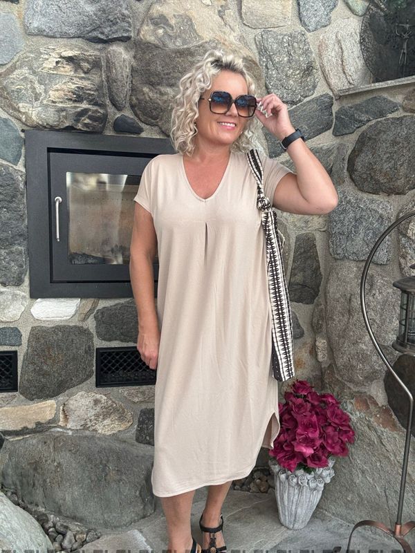 Floi dress taupe