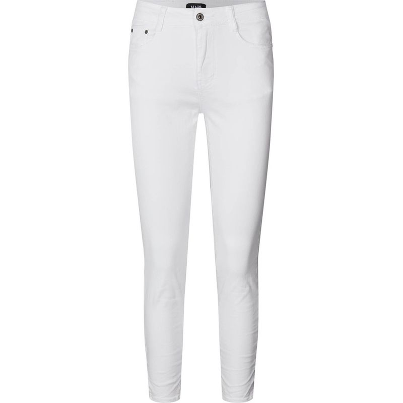 Bow twill pants hvit