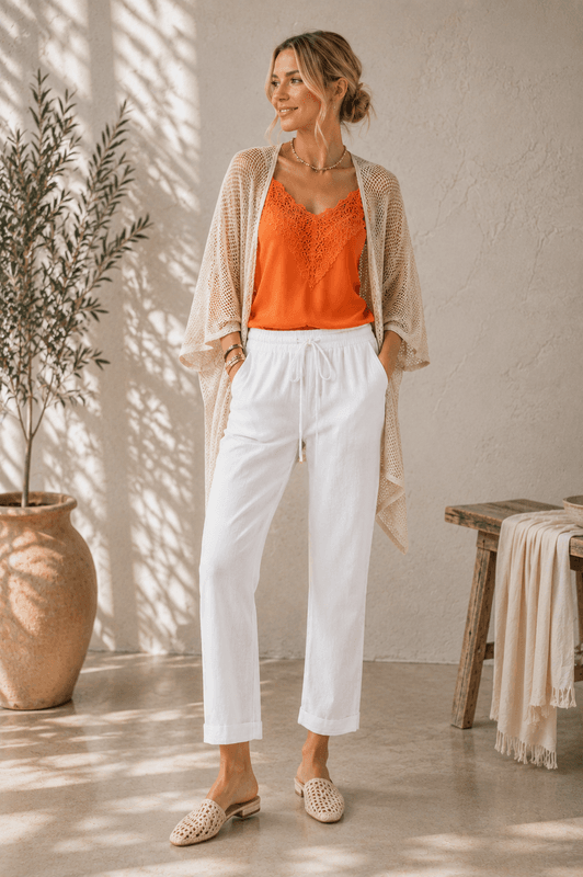 Anna topp orange
