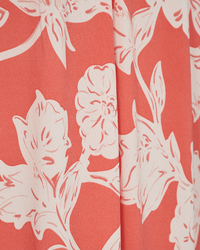Floi dress Hot Coral w. Coral Cloud 