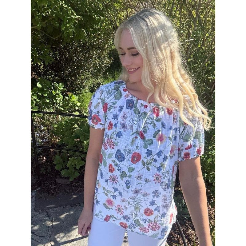 Mia gage blouse hvit