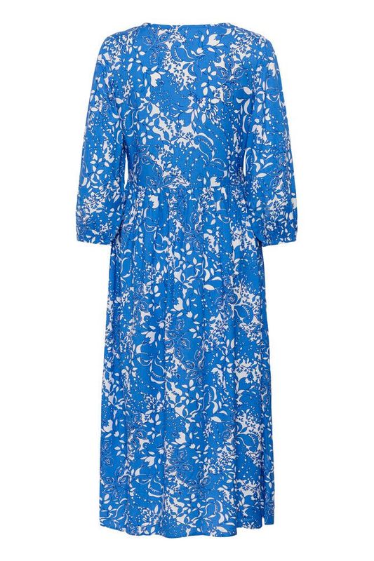 Tiah smock kjole blå