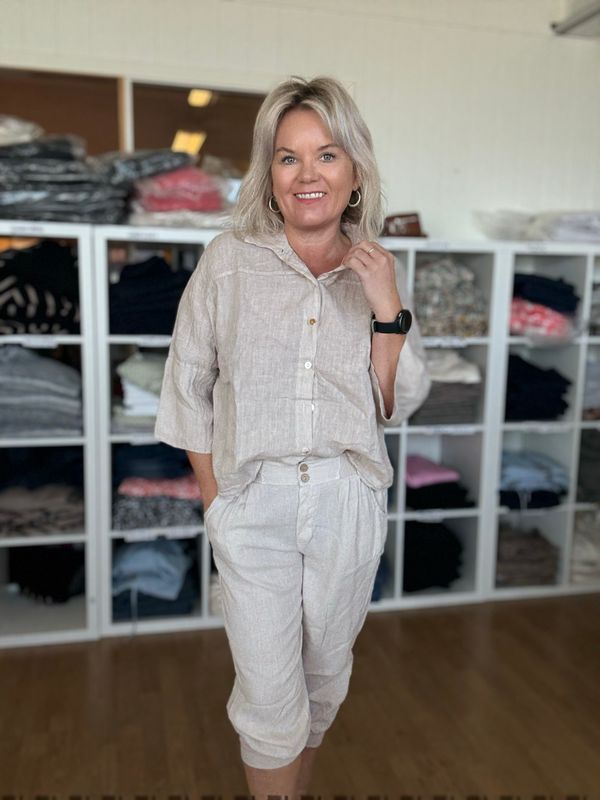 Malou lin pant SAND