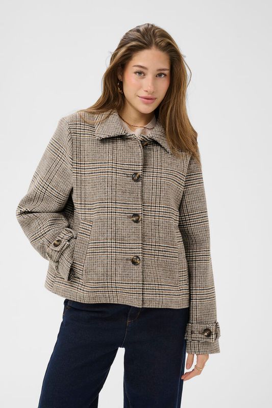 Georg Short Coat fra Cream