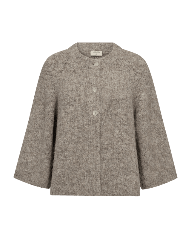 Lulu Cardigan – Desert Taupe Melange