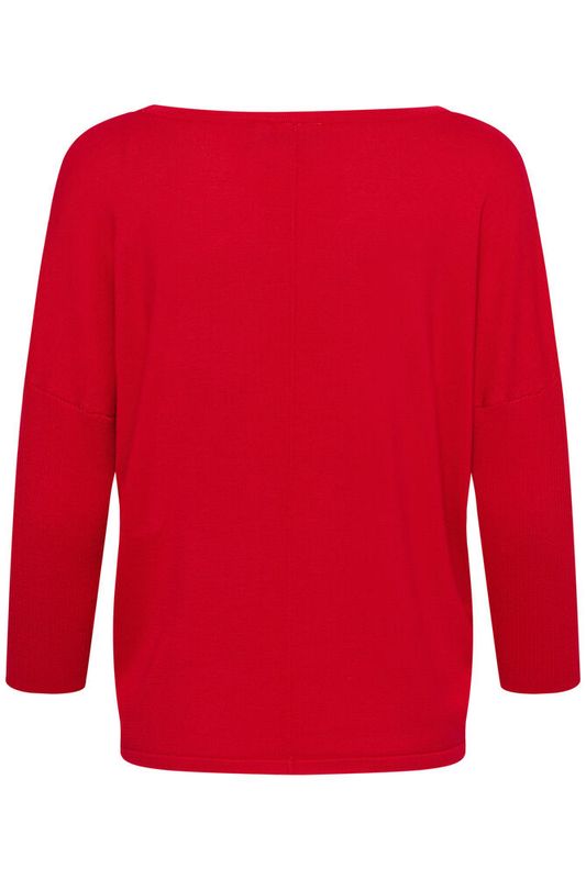MilaSZ R-Neck Pullover True Red - Red